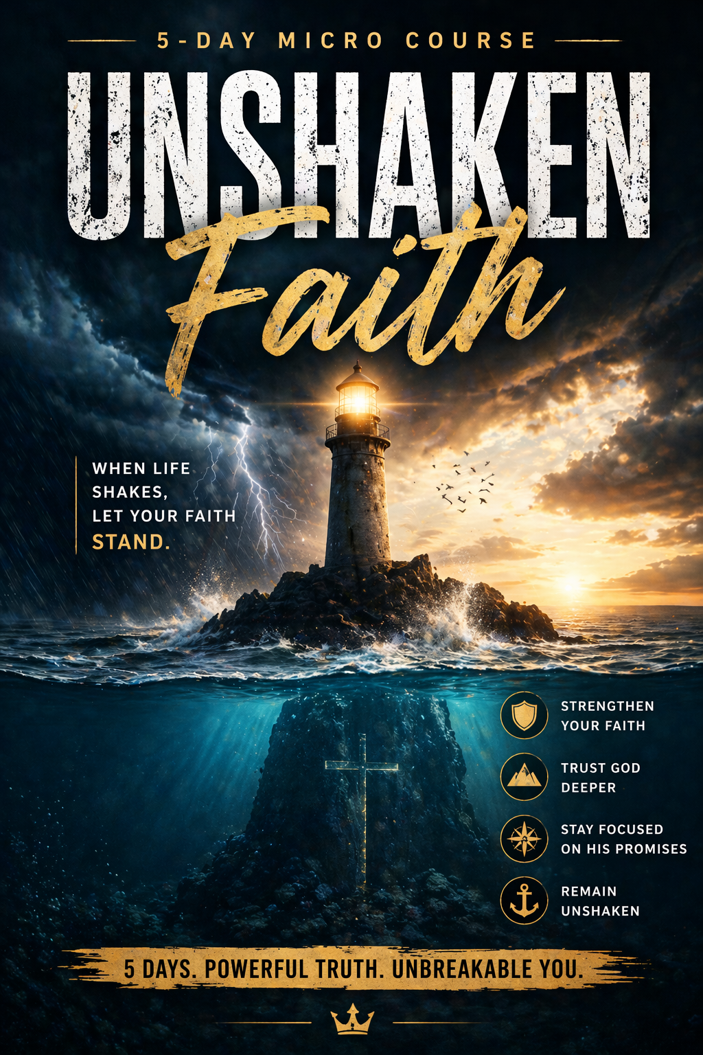 FAITH UNSHAKEN - 5-DAY MICRO COURSE- 30-Day Christian Devotional Guide
