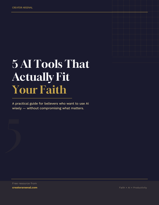 5 AI TOOLS THAT ACTUALLY FIT YOUR FAITH - FREE