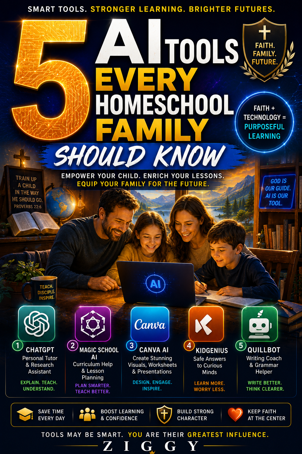 HOMESCHOOL AI ADVANTAGE+5 AI TOOLS EVERY HOMESCHOOL FAMILY SHOULD KNOW