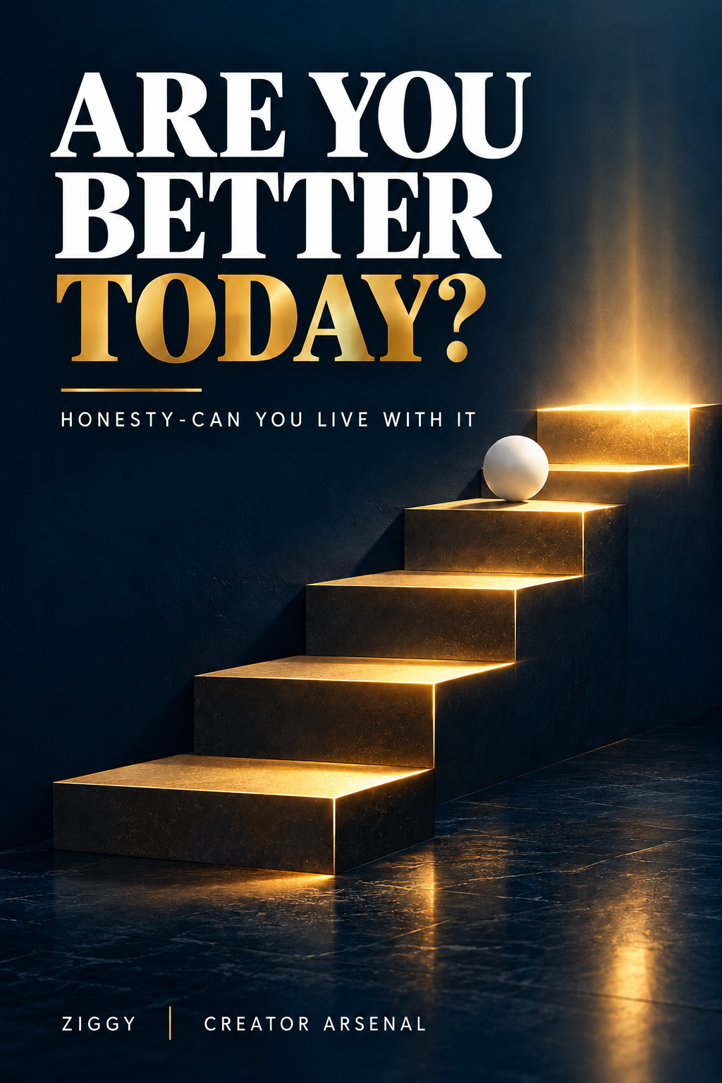 ARE YOU BETTER TODAY THAN YESTERDAY-HONESTY-CAN YOU LIVE WITH IT