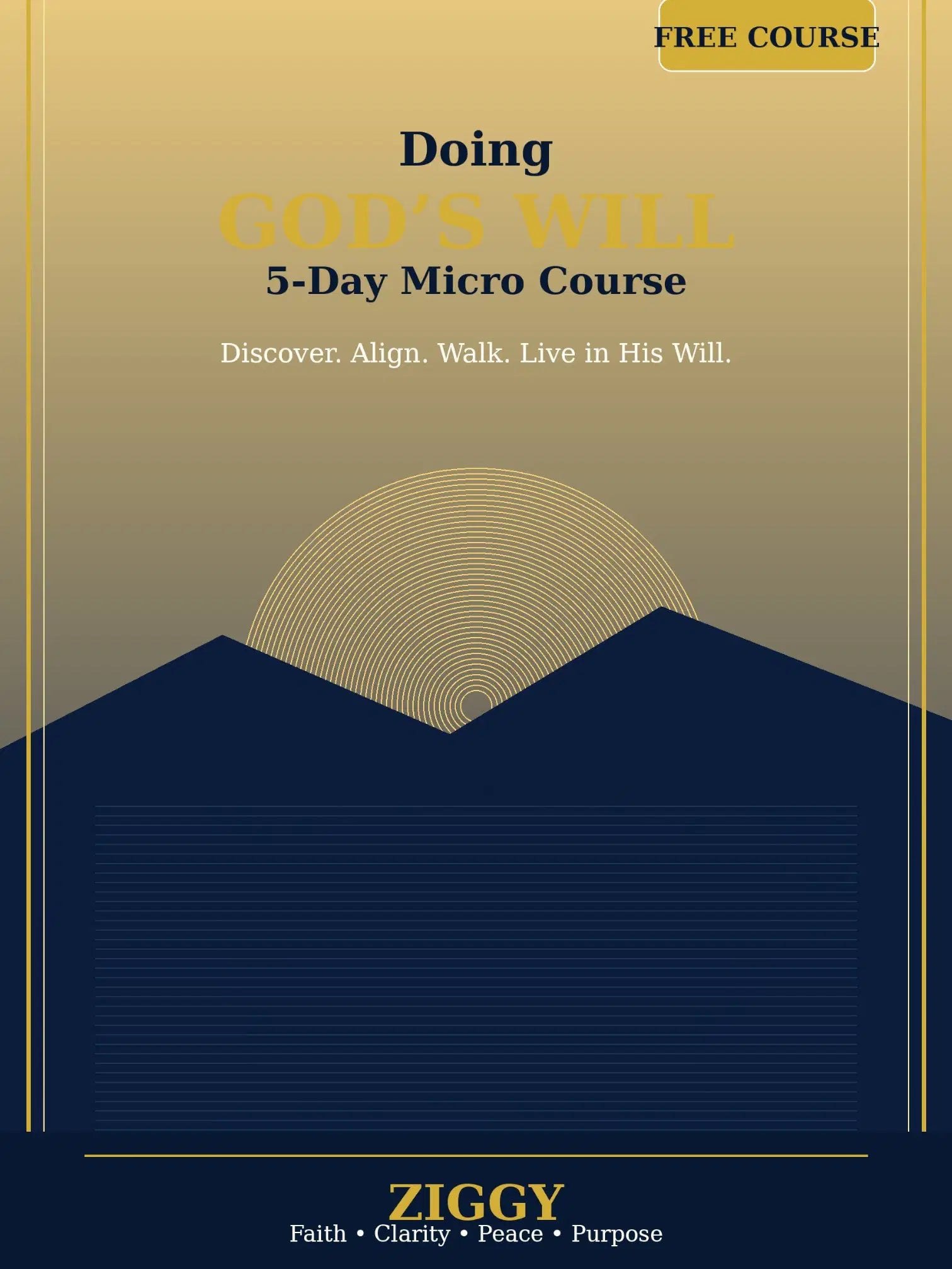 Doing God's Will 5-Day Micro Course
