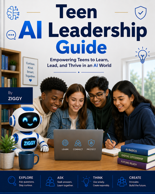 The Teen AI Leadership Guide — AI Literacy, Integrity, and Identity Ages 13-18