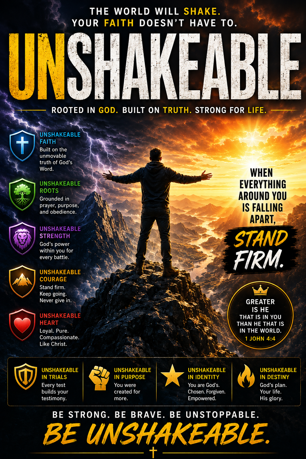 UNSHAKEABLE+3-SIGNS YOUR FAITH IS BUILT ON FEELINGS NOT FOUNDATION